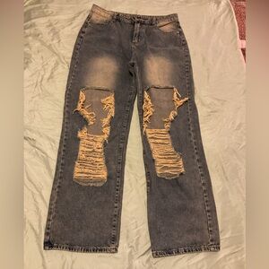 Distressed sepia Jeans for Women XL